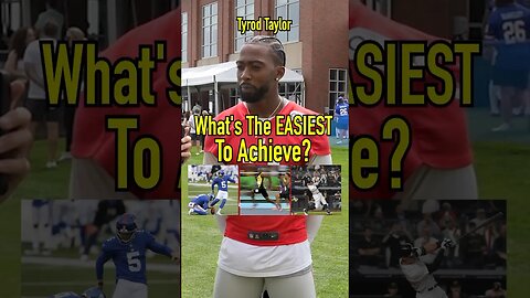 WHICH SPORTS TASK IS EASIEST?! Tyrod Taylor Shares His Thoughts! #shorts #nfl #nyc #newyork