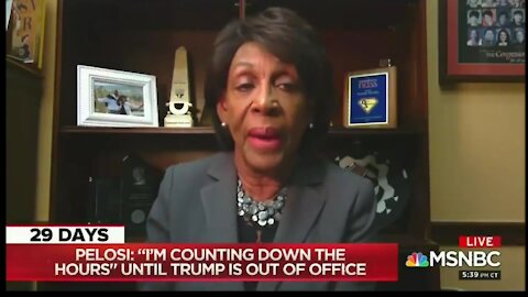 Dem Panic Starts: Maxine Waters Says Trump Should Be Marched Out Amid "Rumors" He's Trying To Stay