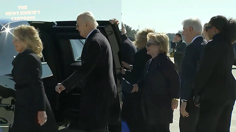 Democrat Biden & his Dr. accompanied by Democrats Clintons and Michelle Obama without Barack fly on Air Force One to Democrat Rosalynn Carter funeral.