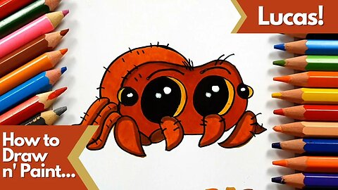 How to draw and paint Lucas the Spider in a fun and easy way with this tutorial