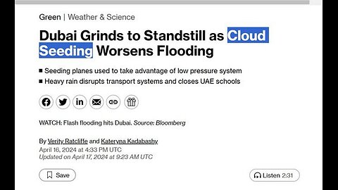 "Cloud seeding is a technique used to increase rain."