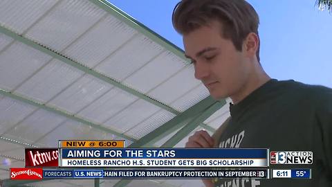Homeless student at Rancho High School earns major scholarship