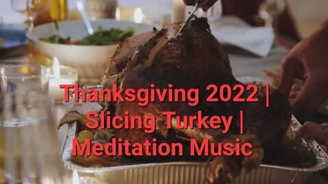 Thanksgiving 2022 | Slicing Turkey | Meditation Music #thanksgiving2022 #eating #dinner 20 Minutes