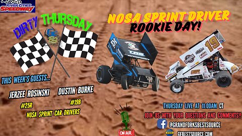 RCS Dirty Thursday - "NOSA Rookie Day" #25R Jerzee Rosinski & #19B Dustin Burke