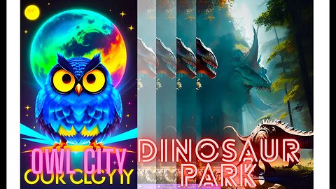 Owl City - Dinosaur Park (Music Video) jurassic 4k