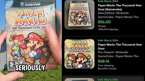 This Guy Wanted HOW MUCH😱😱😱 For This Paper Mario The Thousand Year Door!!!