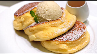 Japanese Super Fluffy Pancake in Hong Kong - Shiawase no Pancake 幸せのパンケーキ Happy Pancake 幸福班戟