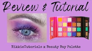 REVIEW & TUTORIAL | nikkietutorials x beauty bay palette | melissajackson07