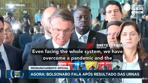 BOLSONARO ADDRESS THE NATION AFTER ELECTION RESULTS