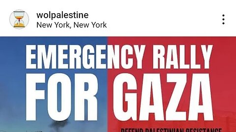 The Emergency Rally for Gaza Israeli Embassy 800 2nd Ave 10/9/23 @WOLPalestine @NerdeenKiswani