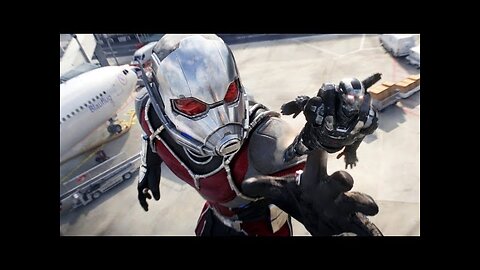 Ant-Man Becomes Giant-Man - Airport Battle Scene - Captain America: Civil War - Movie CLIP HD