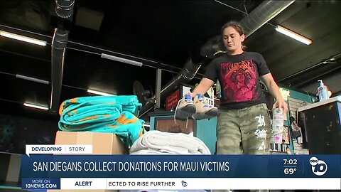 San Diegans fill hundreds of boxes of donations for Maui fire victims