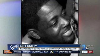 Man accused of setting pregnant girlfriend on fire found not guilty