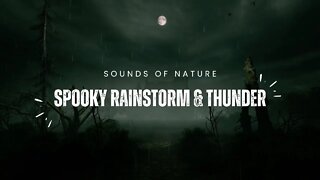 All NEW Spooky Halloween Ambience! Sounds of a Rainstorm