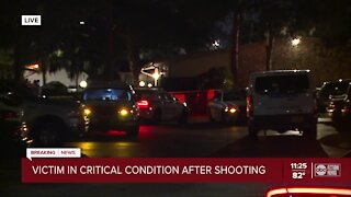 Person in critical condition after being shot in Tampa
