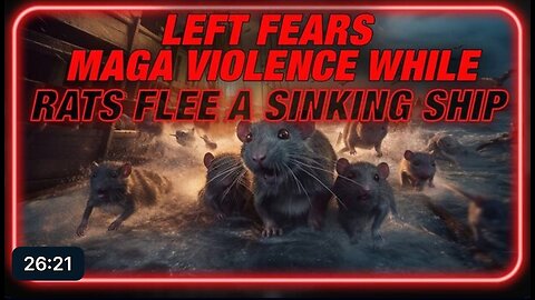 The Left Spreads Fear Of MAGA Violence While Rats Flee A Sinking Ship