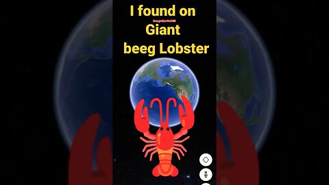 I Found Beeg 🦞Lobster on Google Earth🌍|Scary in google #googleearth #Shorts#scary #finduniqueworld