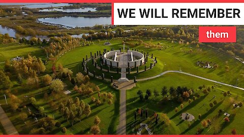 Amazing aerial views of the National Memorial Arboretum in Derbyshire