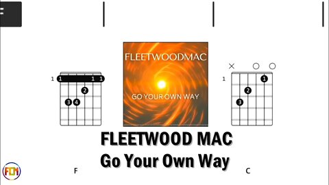 FLEETWOOD MAC Go Your Own Way FCN GUITAR CHORDS & LYRICS