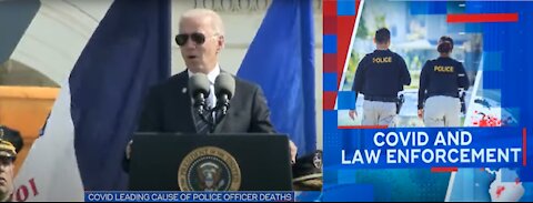 Joe Biden Uses Police Memorial to Call Jan 6 Protestors Terrorist & Blames Virus for Most Cop Deaths