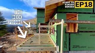 Deck Framing | Building A Mountain Cabin EP18