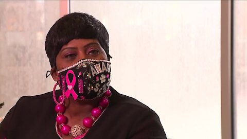 Bedazzled: Employee at University Hospitals shares smiles, homemade masks with cancer patients
