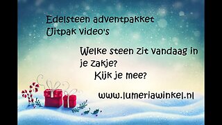 uitpak video 16 december edelsteen adventpakket jongeren