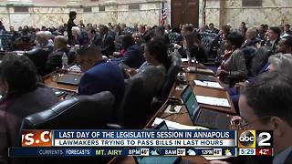 Final hours: Last day of the Legislative session in Annapolis