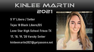 Kinlee Martin #7 - Varsity Setter 2020 Lone Star High School supercut highlight reel