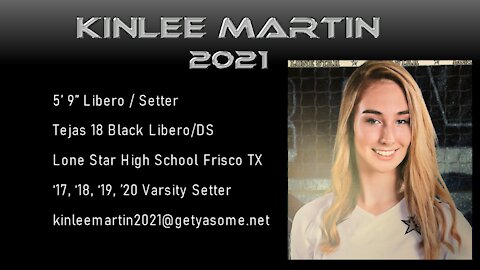 Kinlee Martin #7 - Varsity Setter 2020 Lone Star High School supercut highlight reel