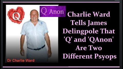 Charlie Ward Tells James Delingpole That 'Q' and 'QAnon' Are Two Different Psyops - Really?