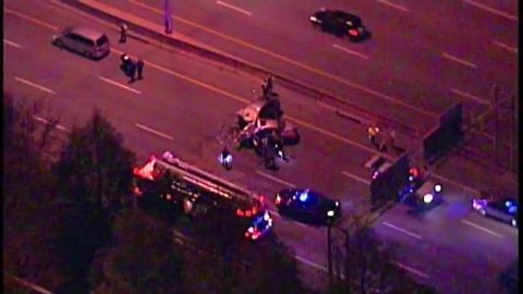 Deadly crash closes 90 Eastbound at West 44th Street