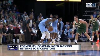 Michigan State's Jaren Jackson talks about returning to town with Grizzlies