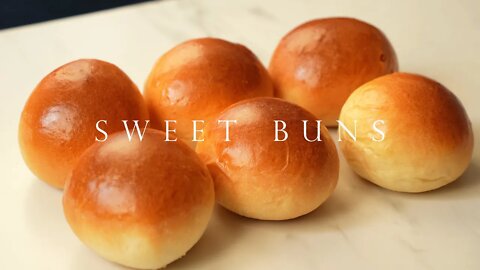 鬆軟奶油麵包 甜餐包 簡單早餐┃Soft and Fluffy Sweet Buns