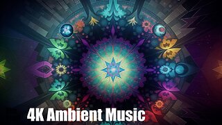 Ambient Music - Lucid Space | (AI) Reactive 3D | Kaleidoscope Visual Meditation 07 Artifacts