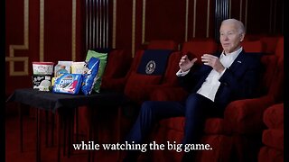 Joe Biden Bitches About 'Shrinkflation' Affecting Super Bowl Snacks in Cringe Video