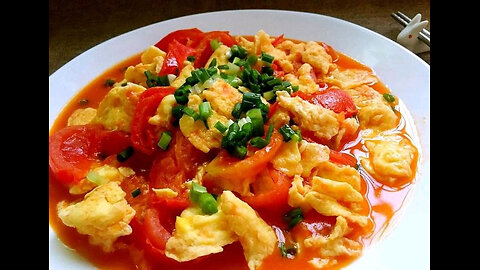 Scrambled eggs with tomatoes 番茄炒蛋