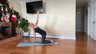 Serratus push-up yoga flow - intermediate level - with Gail 4 Ever Grateful Yoga.