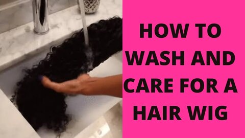How to wash and care for a hair wig