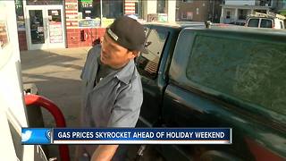 Memorial weekend sees skyrocketing gas prices