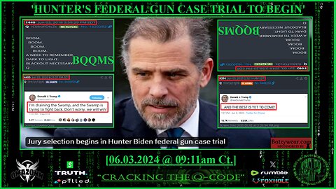 "CRACKING THE Q-CODE" - 'HUNTER'S FEDERAL GUN CASE TRIAL TO BEGIN'