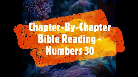 Chapter-By-Chapter Bible Reading - Numbers 30