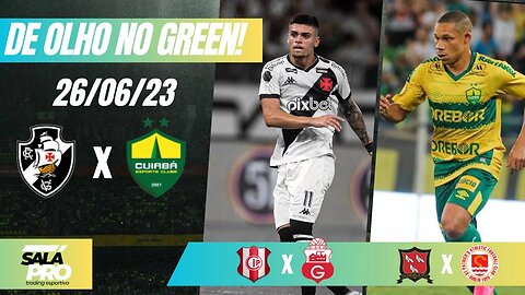 🟢APOSTAS DE FUTEBOL PARA O DIA 26 06 2023 De Olho No Green ⚽