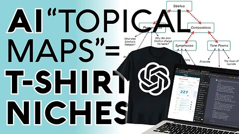 Use Topical Maps To Find Shirt Niches With ChatGPT - Amazon Merch On Demand Etsy Redbubble Teepublic