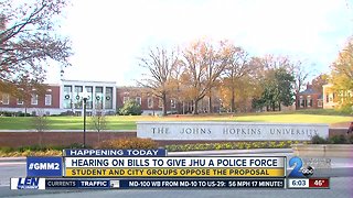 Johns Hopkins Police Force moving closer to a vote