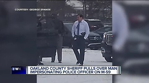 Oakland County Sheriff Michael Bouchard pulls over man impersonating police officer