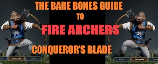 THE BARE BONES play guide to FIRE ARCHERS