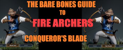 THE BARE BONES play guide to FIRE ARCHERS