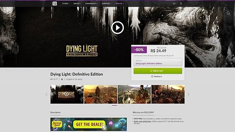 Promoção: Dying Light: Definitive Edition - na gog.com