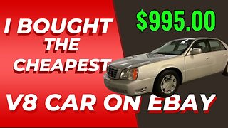 I Bought The Cheapest Clean Title Running V8 Car On EBAY.